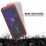 Wholesale Galaxy S10+ (Plus) Clear Dual Defense Case (Red)